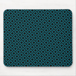 Mousepad Padrão de Diamante Geométrico Moderno em Azul Teal