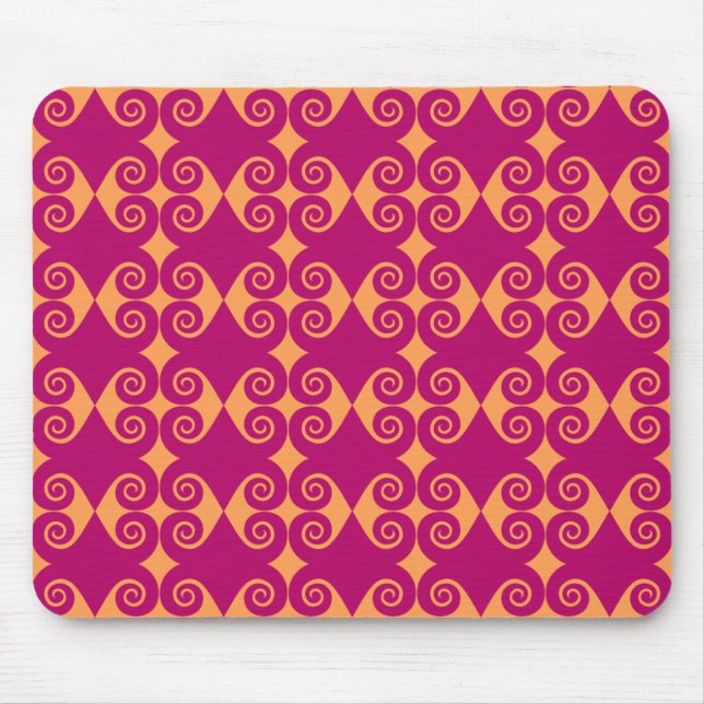 Mousepad Padrão de Diamante Negro (Frente)