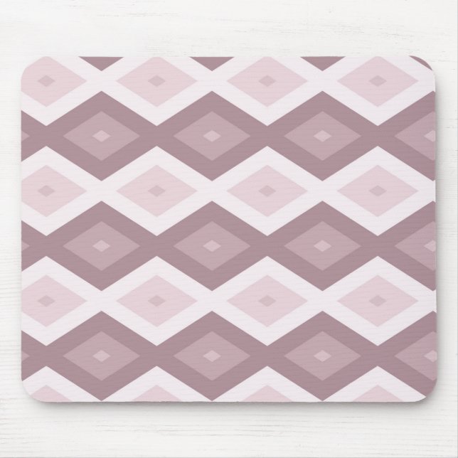 Mousepad padrão de diamante rosa rosa quartz (Frente)