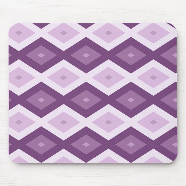 Mousepad Padrão de diamante roxo (Frente)