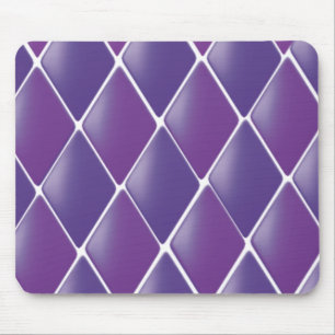 Mousepad Padrão de Diamante Roxo Fofinho