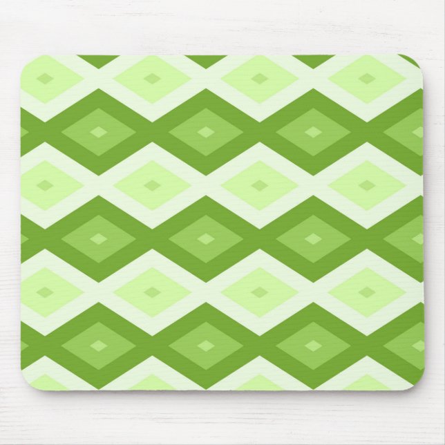 Mousepad Padrão de diamante verde Chartreuse (Frente)