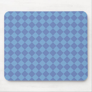 Mousepad Padrão de Diamante Xadrez Azul