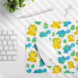 Mousepad Padrão De Dinossauros, Dinossauros Cutes, Dino Beb