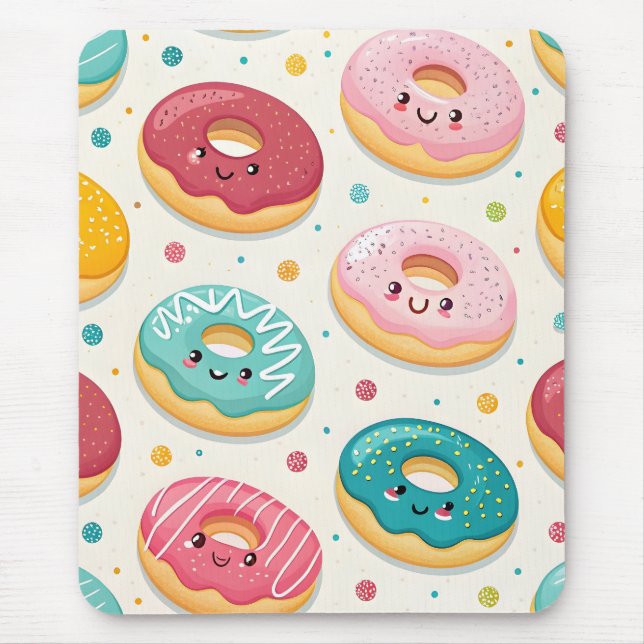 Mousepad Padrão de Donuts (Frente)