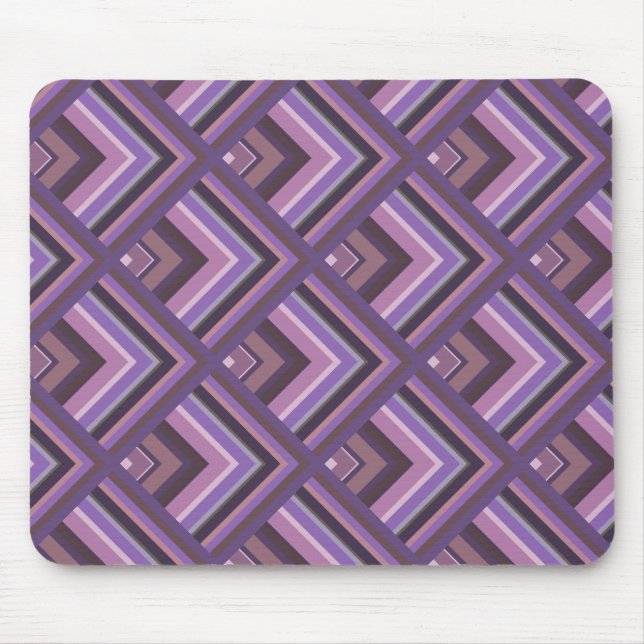 Mousepad Padrão de escala de faixas Mauve (Frente)