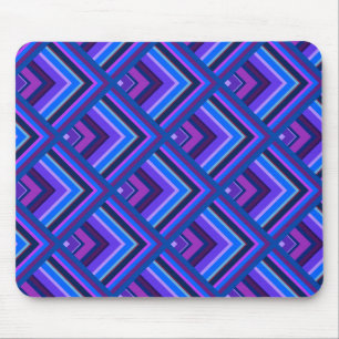Mousepad Padrão de escala de listras azuis e roxas