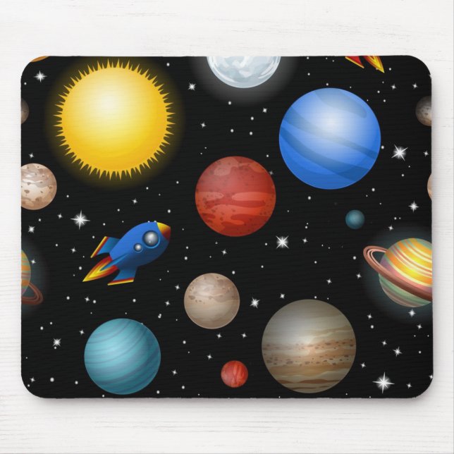 Mousepad Padrão de espaço (Frente)