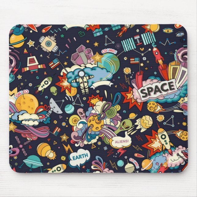 Mousepad Padrão de espaço (Frente)