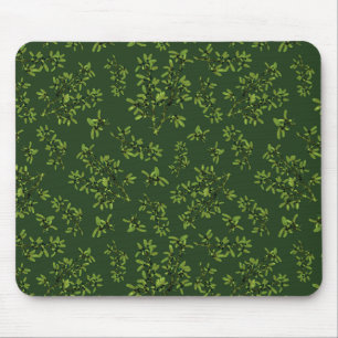Mousepad Padrão de espinho negro verde profundo