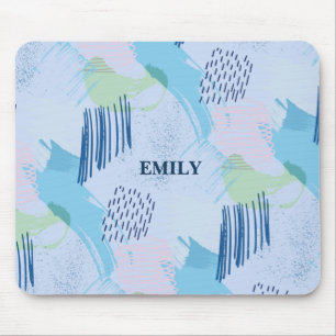 Mousepad Padrão de espirais e linhas geométricas