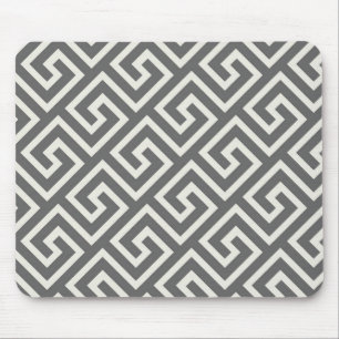 Mousepad Padrão de espiral quadrado clássico de chave grega