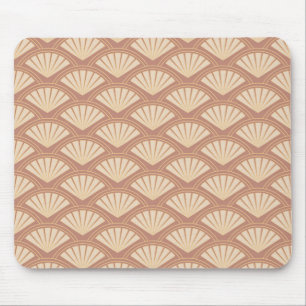 Mousepad Padrão de estilo Art Deco na cor rosa