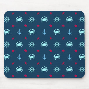Mousepad Padrão de estrela náutica