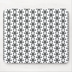 Mousepad Padrão de estrela - Preto em branco