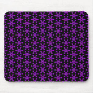 Mousepad Padrão de estrela - Roxo em preto