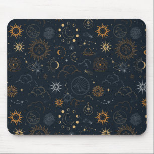 Mousepad Padrão de estrelas e planetas