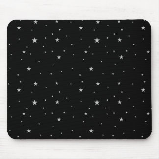 Mousepad Padrão de estrelas em preto