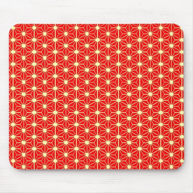 Mousepad padrão de estrelas vermelhas (Frente)