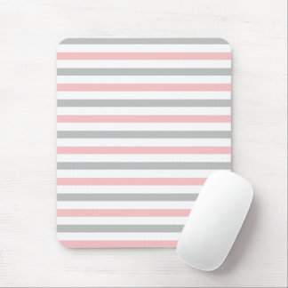 Mousepad Padrão de estrias de pastel e Cinzas