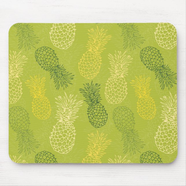 Mousepad Padrão de Estrutura de Tópicos do Pineapple em Ver (Frente)