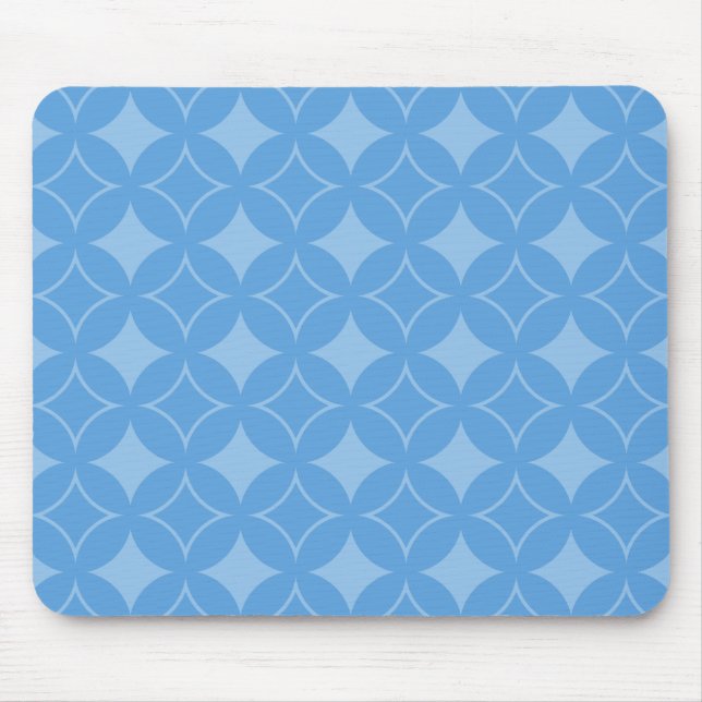Mousepad Padrão de expedição azul-céu (Frente)