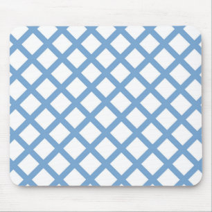 Mousepad Padrão de Faixa de Diamante do Harlequin Branco Az