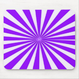 Mousepad Padrão de Faixa de Perda de Estrelas de Cane Roxo