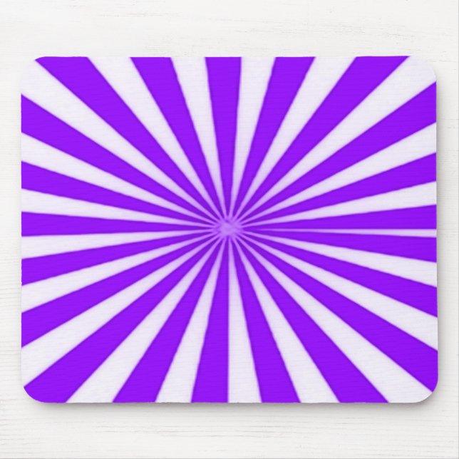 Mousepad Padrão de Faixa de Perda de Estrelas de Cane Roxo (Frente)