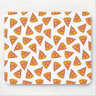 Mousepad Padrão de fatia de pizza divertida