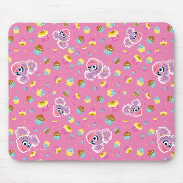 Mousepad Padrão de Festa de Cupcake da Abby Cadabby (Frente)