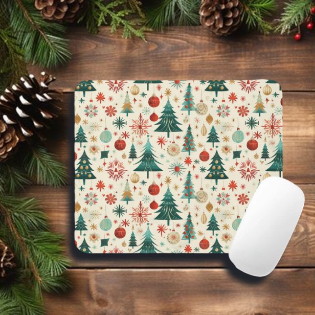 Mousepad Padrão de Festas de Inverno Festivas (Criador carregado)
