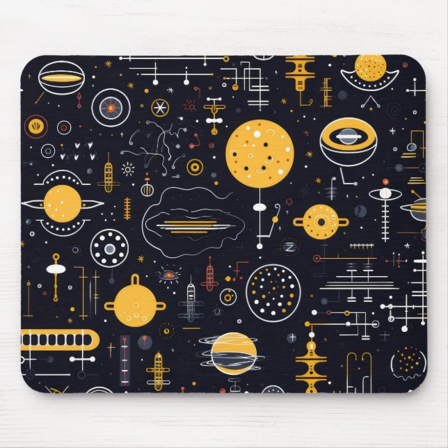 Mousepad Padrão de Ficção Científica (Frente)