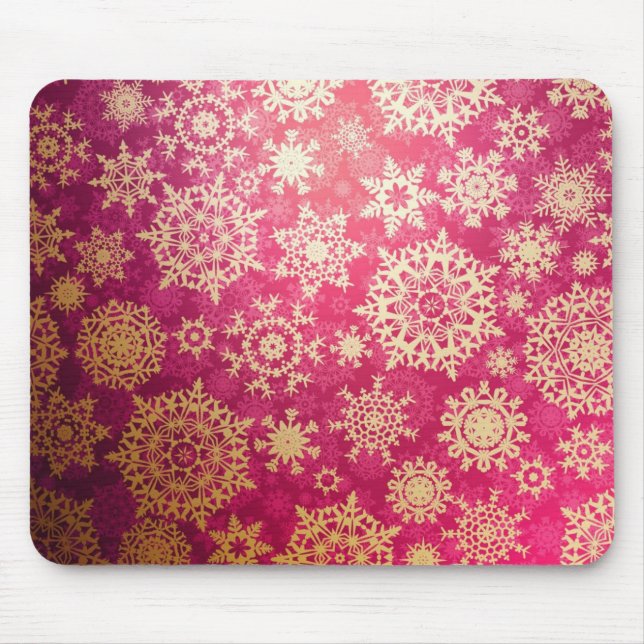 Mousepad Padrão de flocos de neve (Frente)