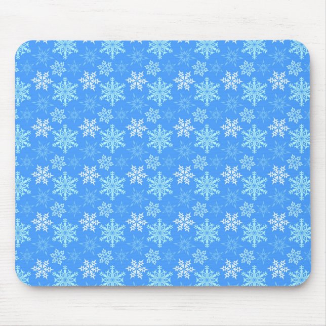 Mousepad Padrão de Flocos de Neve (Frente)