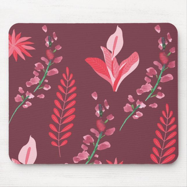 Mousepad Padrão de flores (Frente)