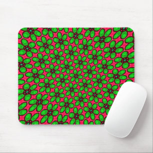 Mousepad Padrão de Flores de Abstrato Bonito