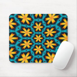 Mousepad Padrão de Flores de Abstrato Bonito