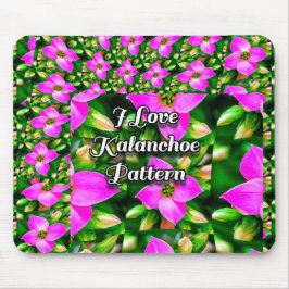 Mousepad Padrão de Flores Tropicais Rosa