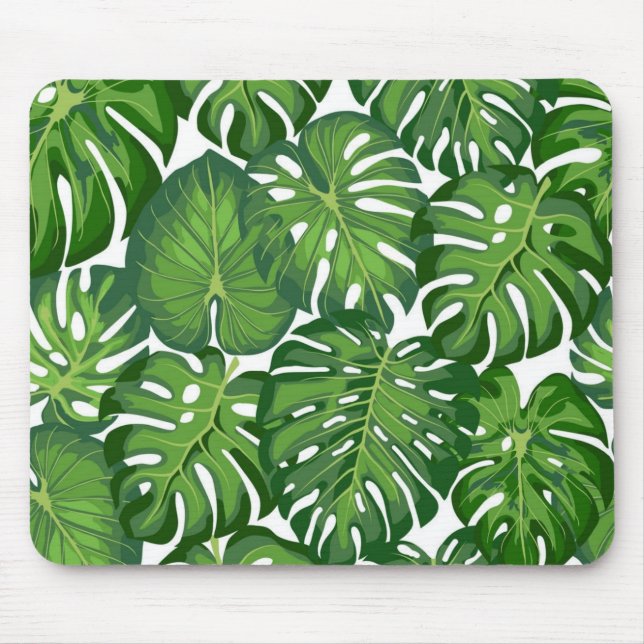 Mousepad Padrão de folhas (Frente)