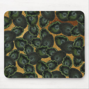 Mousepad padrão de folhas de Lírio Exótico