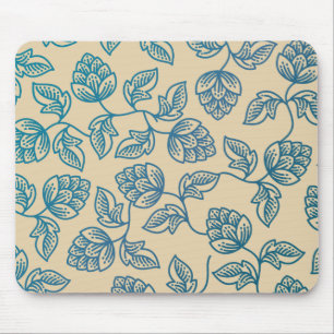 Mousepad Padrão de Folhas de Lúpulo Vintage Clássico