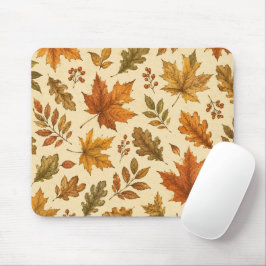 Mousepad Padrão de Folhas de Outono | Folhagem de Outono em