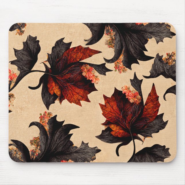 Mousepad Padrão de Folhas do Barroco (Frente)