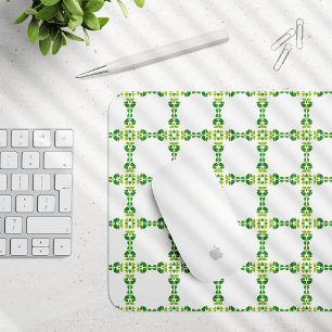 Mousepad Padrão de Folhas, Padrão de Folhagens, Folhas Verd