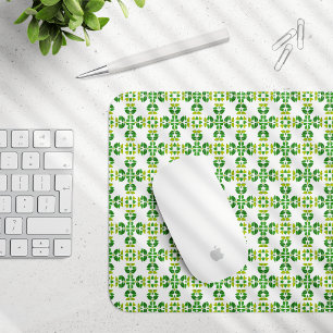 Mousepad Padrão de Folhas, Padrão de Folhagens, Folhas Verd