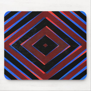 Mousepad padrão de formas de diamante retrô