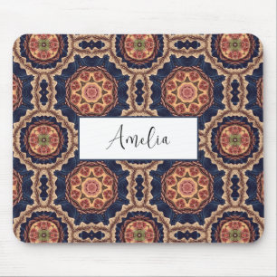 Mousepad Padrão de Formas de rico e Estrelas