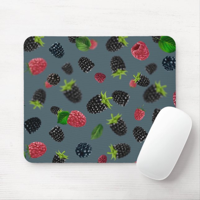 Mousepad Padrão de framboesa 2 (Com mouse)