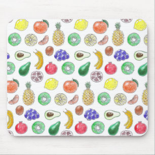 Mousepad padrão de fruta